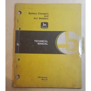 John Deere TM-1173 Technical Manual for Battery Chargers and Arc Welders